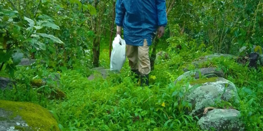 Preparing for field work in the Mountain Elgon area, Eastern Uganda.